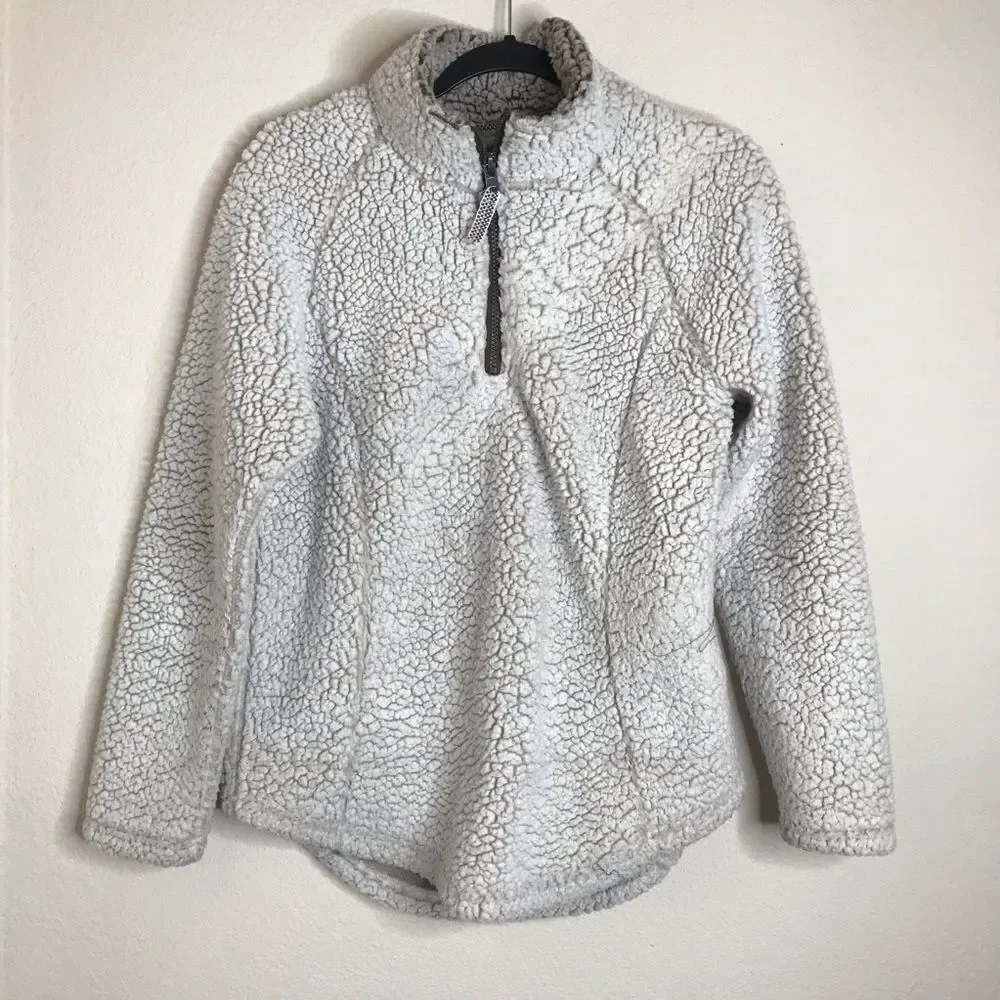 ‎Cozy Sherpa half zip pullover